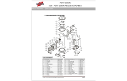 Vue éclatée Godin 3720