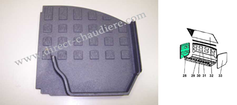 PLAQUE LATERALE GAUCHE DEVILLE P0021589 EX 18618