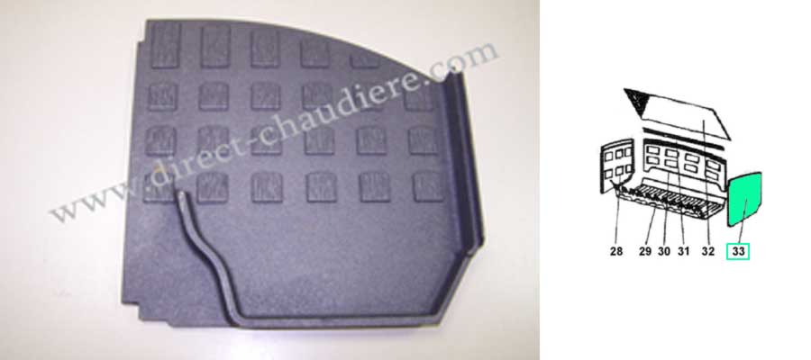 PLAQUE LATERALE DROITE DEVILLE P0021590 EX 18619