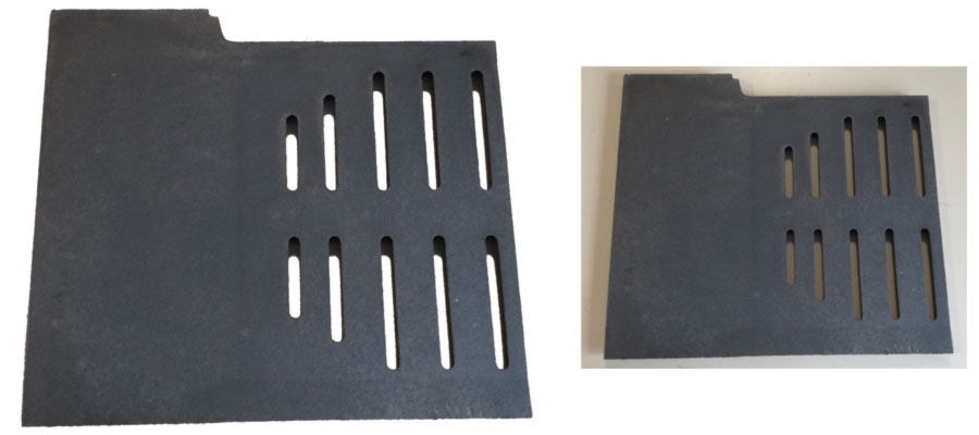 DEMI-GRILLE GAUCHE ADAPTABLE GODIN/CHEMINÉES PHILIPPE 660125 REF.20208660125053