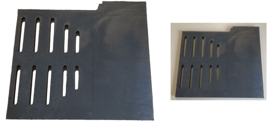 DEMI-GRILLE DROITE ADAPTABLE GODIN/CHEMINEES PHILIPPE 660125 REF.20209660125053