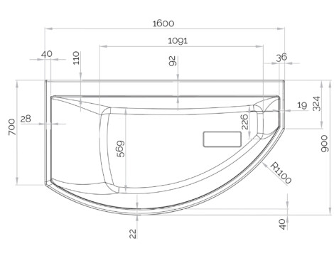 Grille de foyer 700NM10 CH70034773170 pour insert Godin 3175