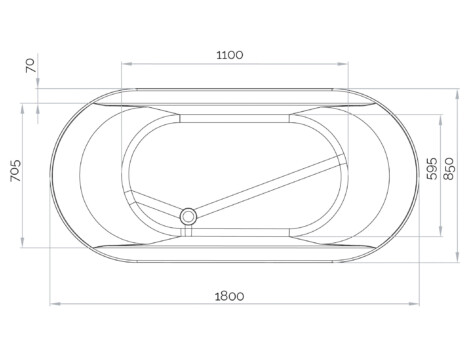 VENTE : BAIGNOIRE BALNEO KINEDO/GRANDFORM MODELE OVVIO