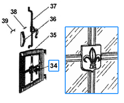 FLEUR DE LYS CUIVREE P0G18900/10