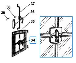 FLEUR DE LYS CUIVREE P0G18900/10