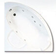 Baignoire d'angle balnéo kinedo Star ECOFIRST eau 135x135