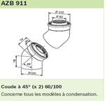 COUDE 45 CONDENSATION 60 100 AZB 911