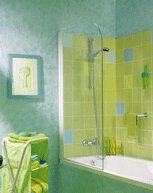 PARE-BAIGNOIRE CAIMAN PB411CTNE 80CM profilé chromé