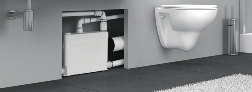 SANIPACK broyeur WC encastrable