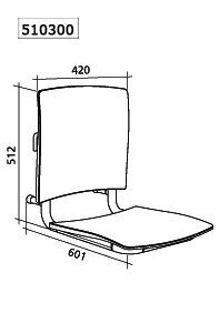 SIEGE DE DOUCHE AMOVIBLE 510300