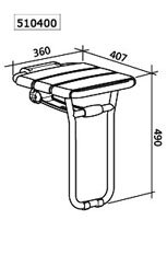 SIEGE DE DOUCHE RELEVABLE ECO 510400