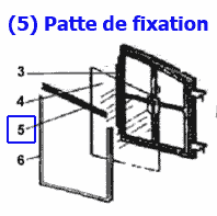 PATTE DE FIXATION insert deville 7867 P0045503
