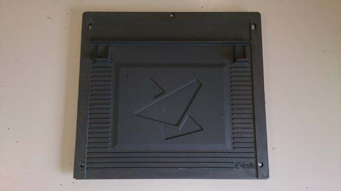 Plaque arrière réf.P0028204 pour insert Deville 7897, 7898 et 7899