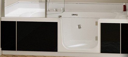 VENTE : Tablier facade + lateral verre noir pour kineduo angle