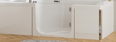 VENTE : Tablier facade verre blanc (niche)