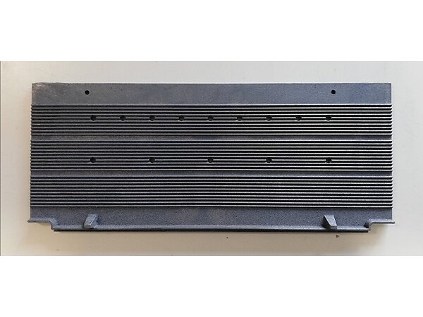 PLAQUE ARRIERE P0050878 POELE BOIS DEVILLE 7708, 7709, 7750, 7789, 7790, 7799, 77AA, 77AB, 77AM, 77AR, 77AS, 77AH