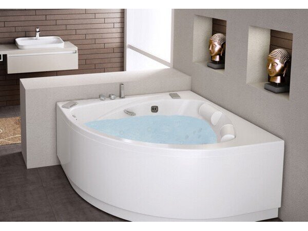 BAIGNOIRE BALNEO D'ANGLE DOUBLES TETES KINEDO MODELE MALOYA 140