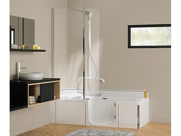 Baignoire Douche 2 EN 1 DUO KINEDO 180x80 'A composer' Version massante
