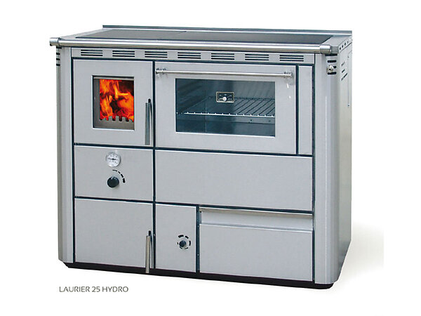 Cuisinière chauffage central à bois Laurier 25 Hydro Calidéal