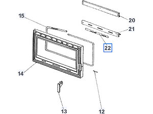 ENS. VOLET DE REGLAGE -PEINT GRIS P0020120/P09E