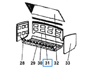 Equerre support deflecteur Deville P0046165