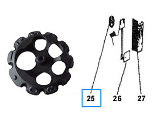 MANETTE THERMOSTAT P0T17782 POUR INSERTS 7867, 7868, 7888.