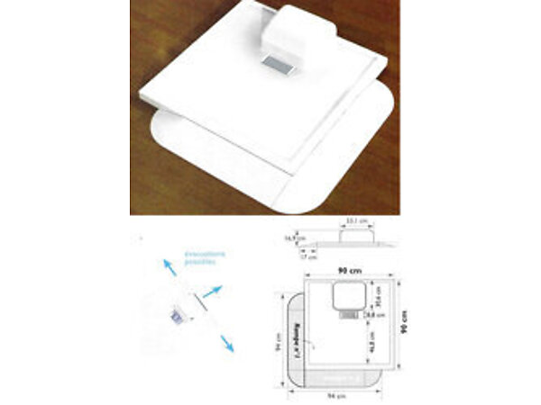 RECEVEUR DOUCHE KINEMATIC INT 120X80X5.3cm KINEDO RD583
