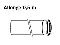 ALLONGE 0.5 M VENTOUSE CONDENSATION 60-100 AZB 909