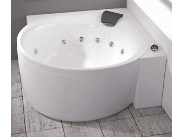 Baignoire d angle RONDE balnéo Kinedo Pure Design 145x145 Vitalité