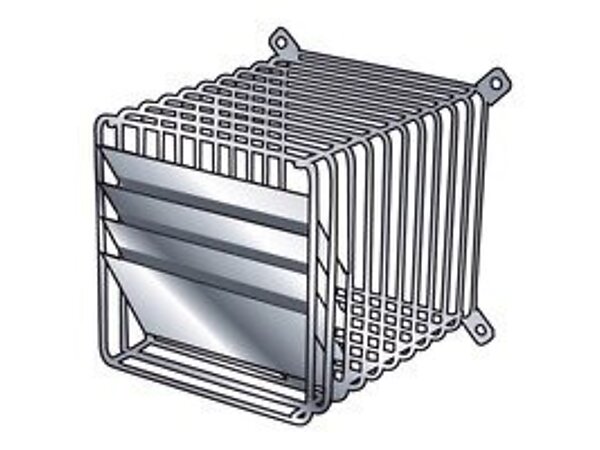 GRILLE AVEC DEFLECTEUR POUR TERMINAL VENTOUSE REF CEZX200201