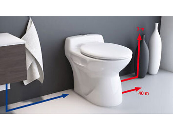 WC CUVETTE SUSPENDUE A BROYEUR INTEGRE LUXE W30SP