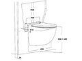 WC SUSPENDU SANICOMPACT CONFORT ECO+ 
