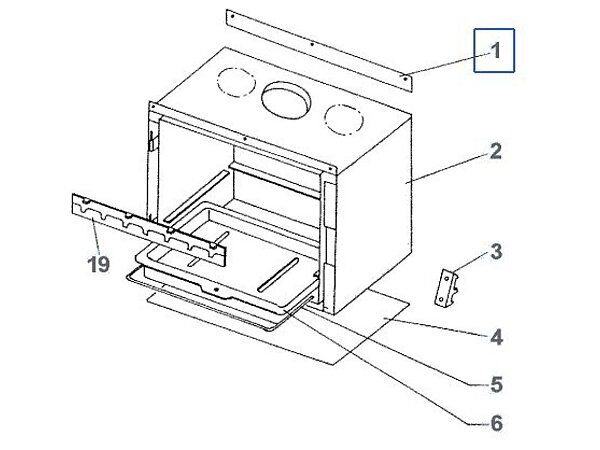 PLAQUE OBTURATRICE -PEINT GRIS P0028147/P09E
