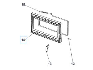 PORTE FONTE -PEINT NOIR P0T28006/P06B
