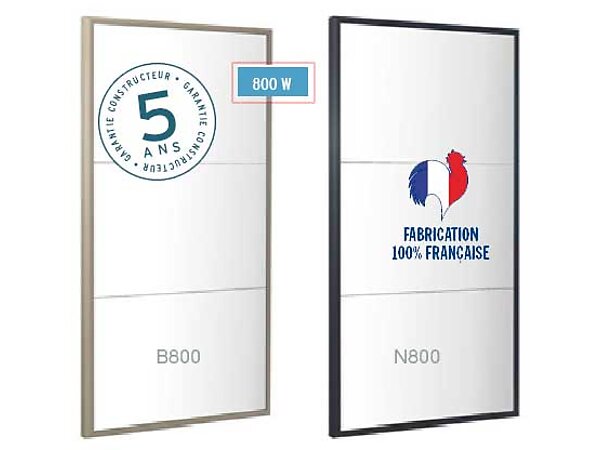 Radiateur VRX miroir rayonnant Prima 800W