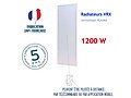 Radiateur VRX panneau rayonnant laque 1200W