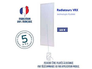 Radiateur VRX panneau rayonnant laque 600W