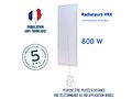Radiateur VRX panneau rayonnant laque 800W