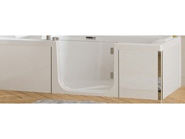 Tablier facade verre blanc (niche)