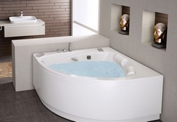 ACHAT : BAIGNOIRE BALNEO D'ANGLE DOUBLES TETES KINEDO / GRANDFORM MODELE MALOYA 140X140