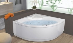 ACHAT : BAIGNOIRE BALNEO D'ANGLE DOUBLES TETES KINEDO MODELE OTEA 140