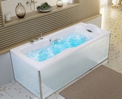 BAIGNOIRE BALNEO D'EXCEPTION KINEPLUS KIETUDE AVEC TABLIERS BIOCRYL BLANC
