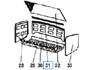 Equerre support deflecteur deville p0046165