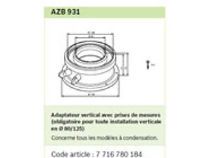 ADAPTATEUR VERTICAL AZB 931 7716780184