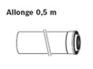 ALLONGE 0.5 M VENTOUSE CONDENSATION 60-100 AZB 909