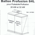 ACHAT : BALLON EAU CHAUDE PROFUSION 84 L PULSATOIRE