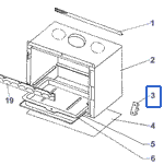 VERROU DE PORTE P0T18055 (NOUVELLE REFERENCE P0051264/P06P)